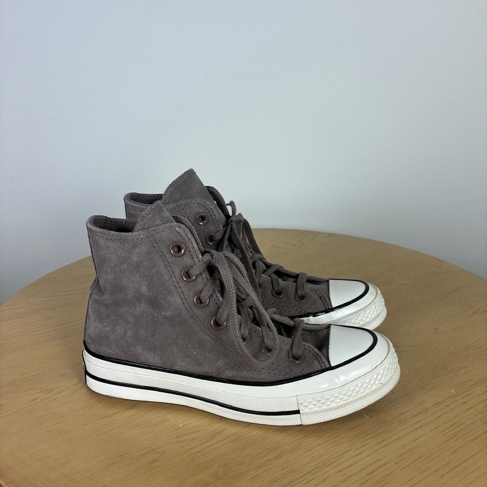 Converse Chuck 70 Hi Suede Charcoal Grey High Top Sneakers Women's 5 Retro